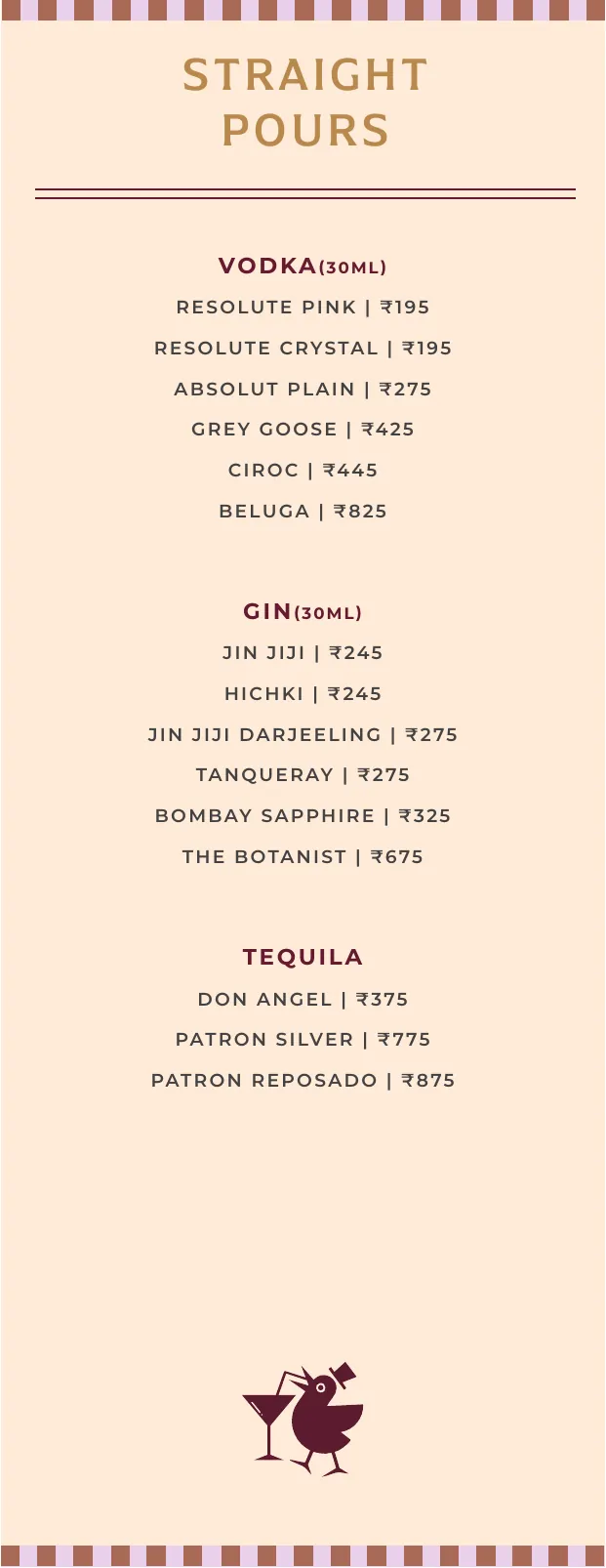 CherryPond Cocktails menu, page 4 of 11