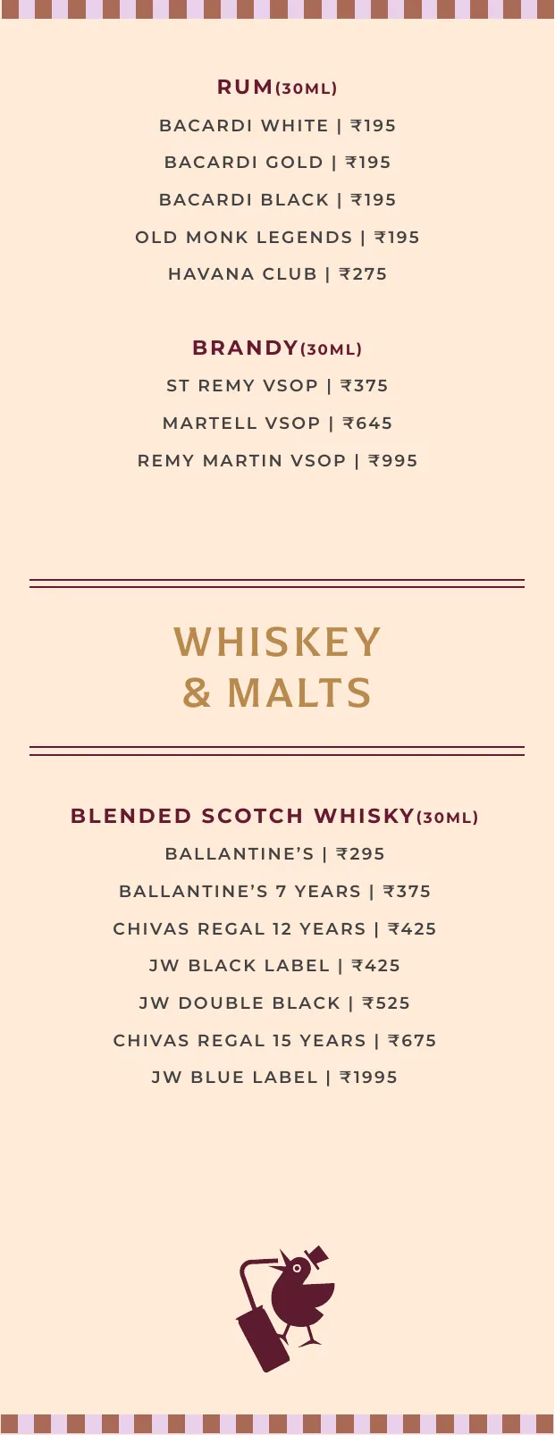 CherryPond Cocktails menu, page 5 of 11