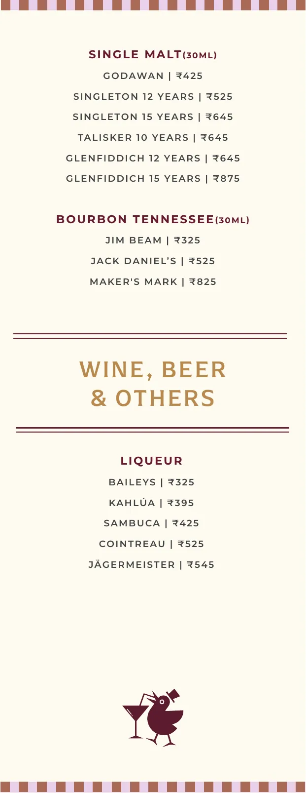 CherryPond Cocktails menu, page 6 of 11