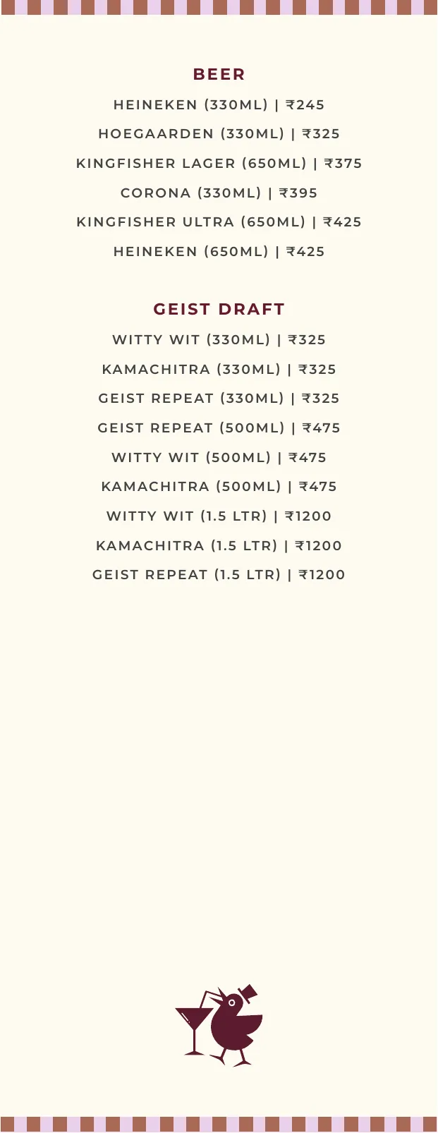 CherryPond Cocktails menu, page 8 of 11