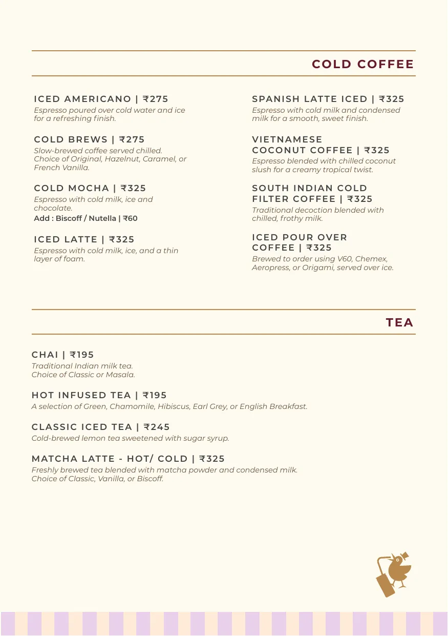 CherryPond Coffee & Craft Drinks menu, page 3 of 7
