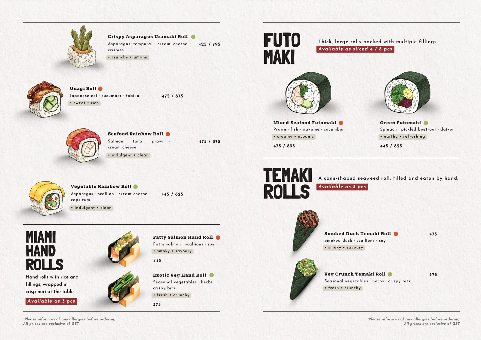 FUFU Food menu, page 4 of 13