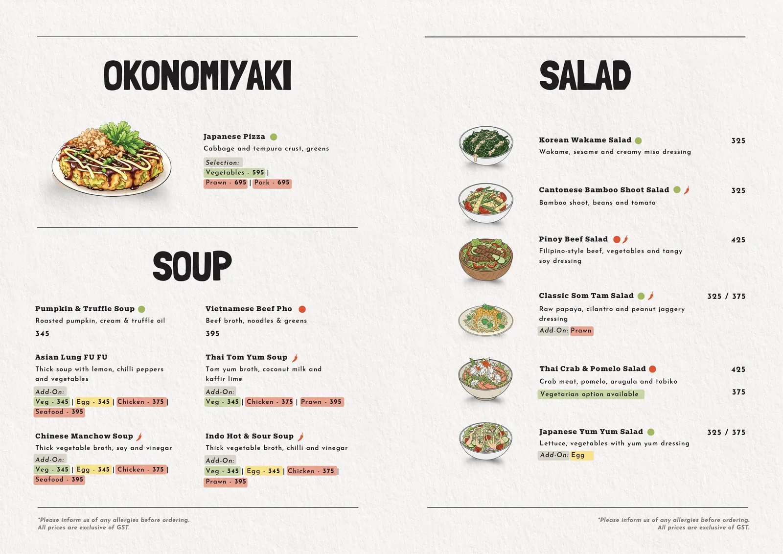 FUFU Food menu, page 7 of 13