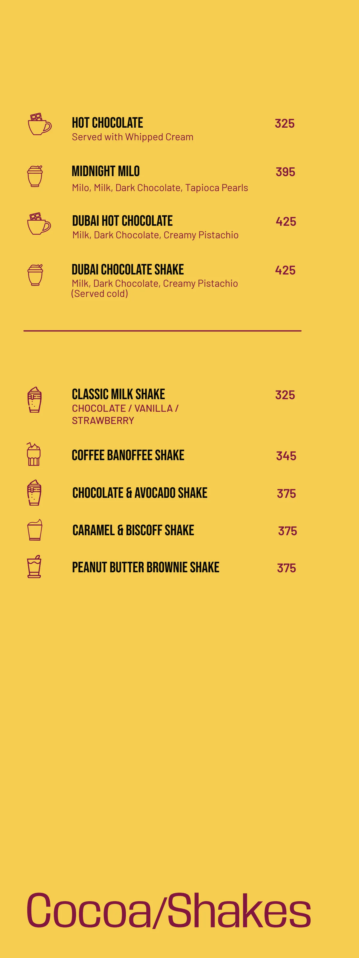 SORTD Coffee menu, page 4 of 10