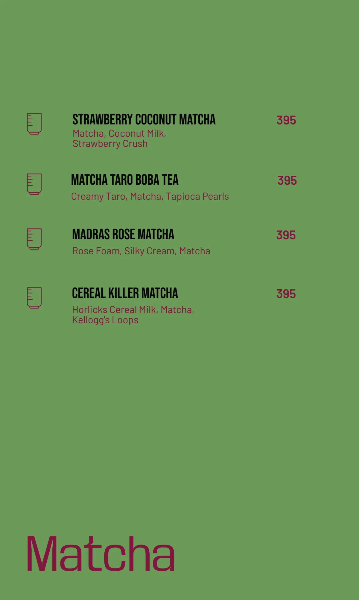 SORTD Coffee menu, page 8 of 10