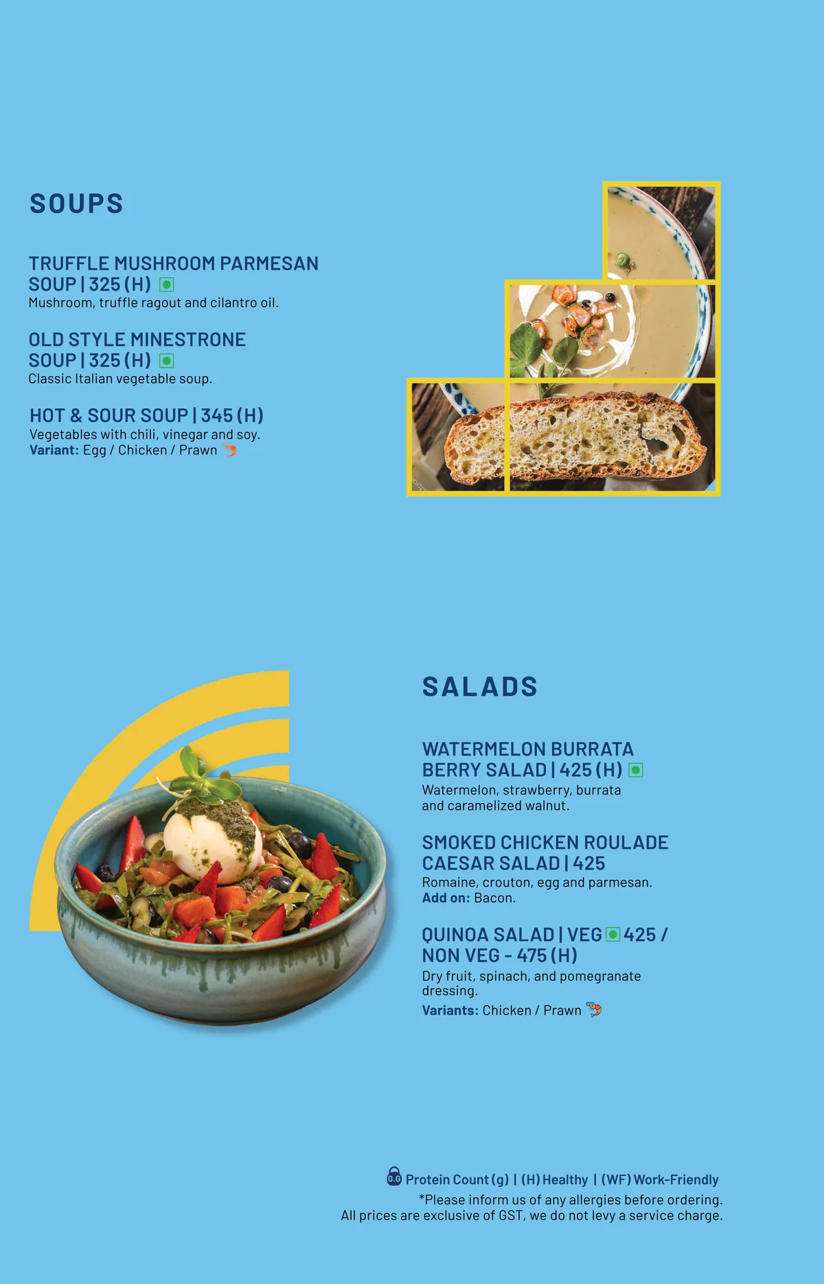 SORTD Food menu, page 6 of 10