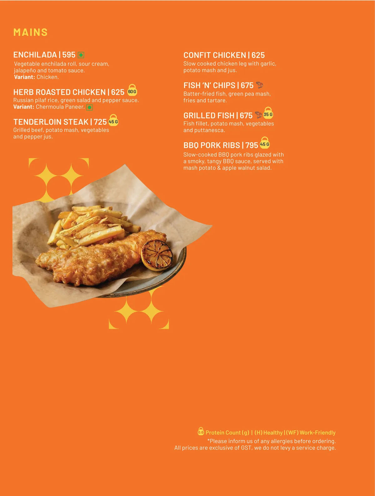 SORTD Food menu, page 8 of 10