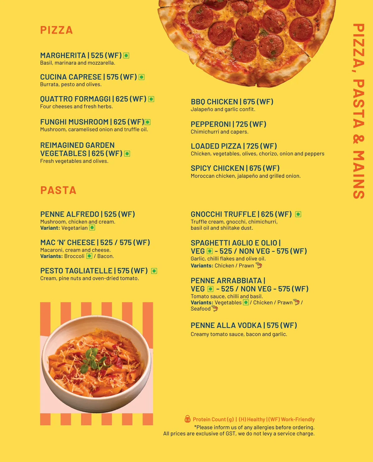 SORTD Food menu, page 9 of 10
