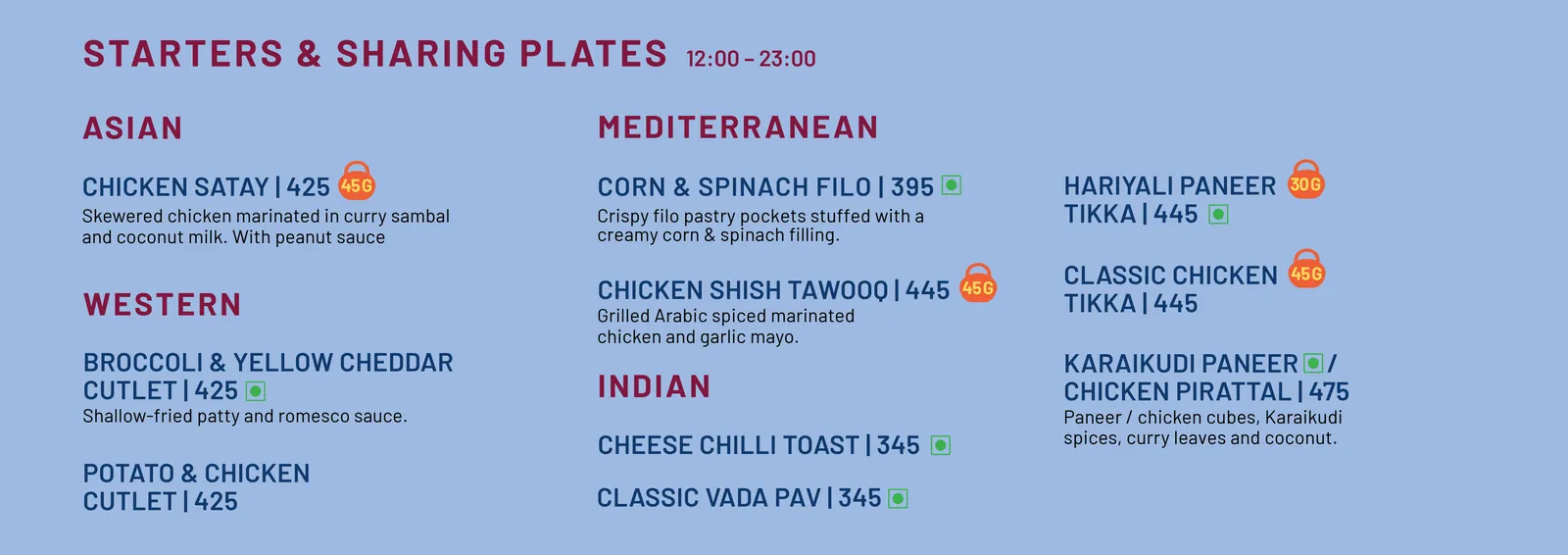SORTD Work-Friendly menu, page 3 of 8