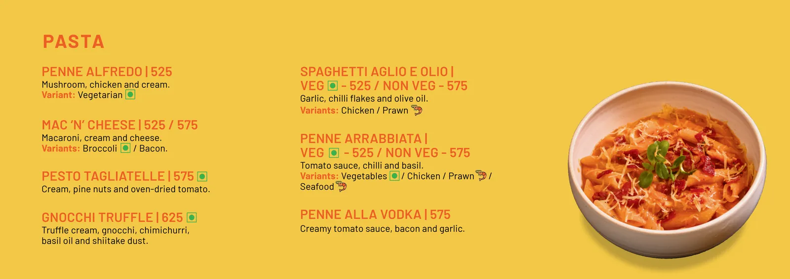 SORTD Work-Friendly menu, page 7 of 8