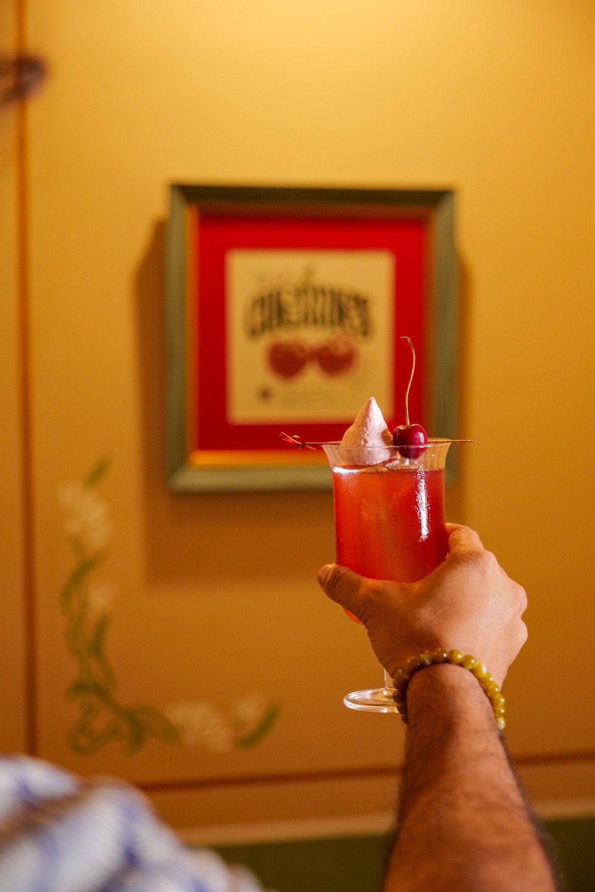 Craft cocktail at CherryPond, Pondicherry — the Go guava-based cocktail