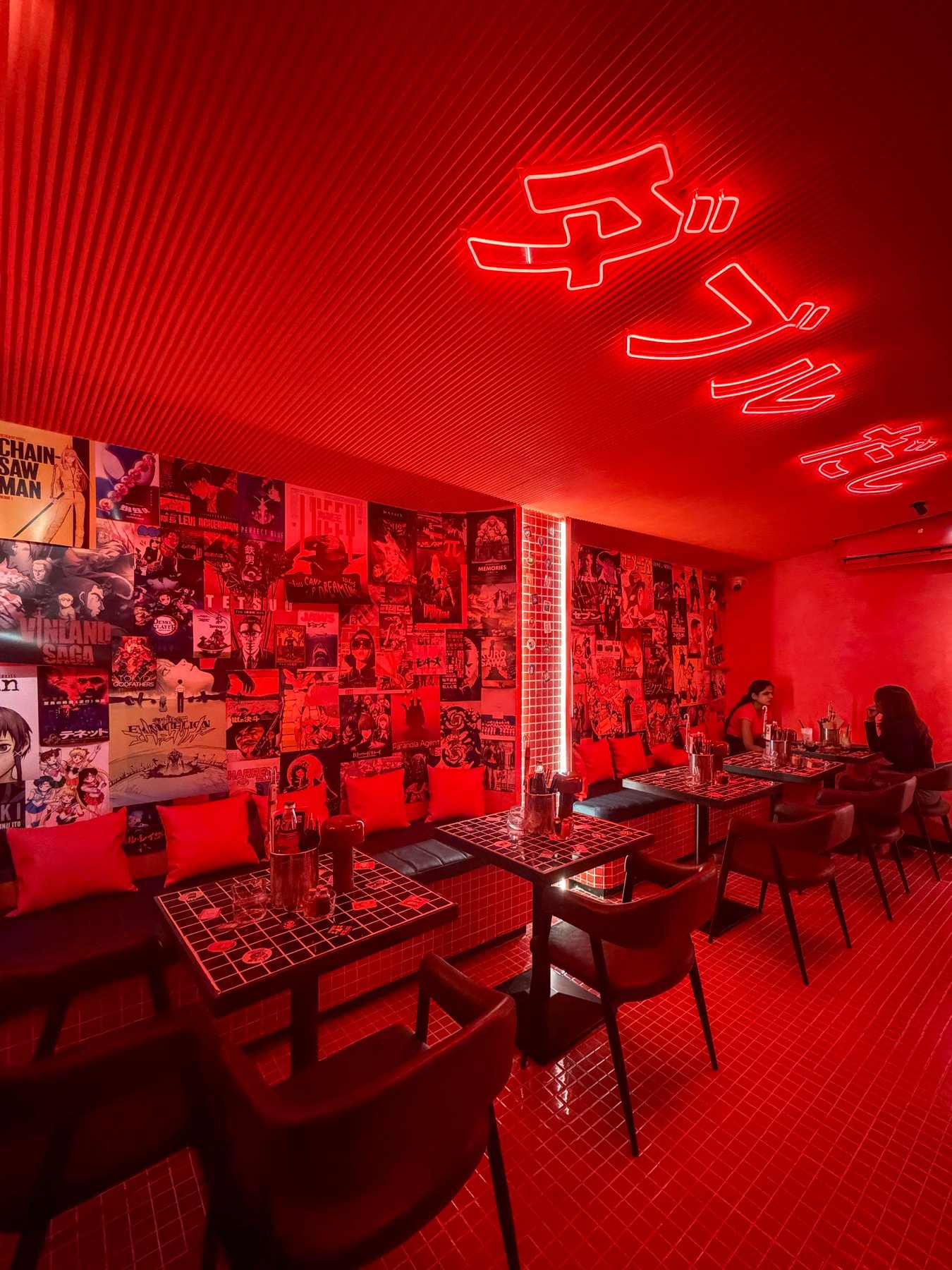 Double Dashi restaurant interior, Chennai — Japanese dining atmosphere