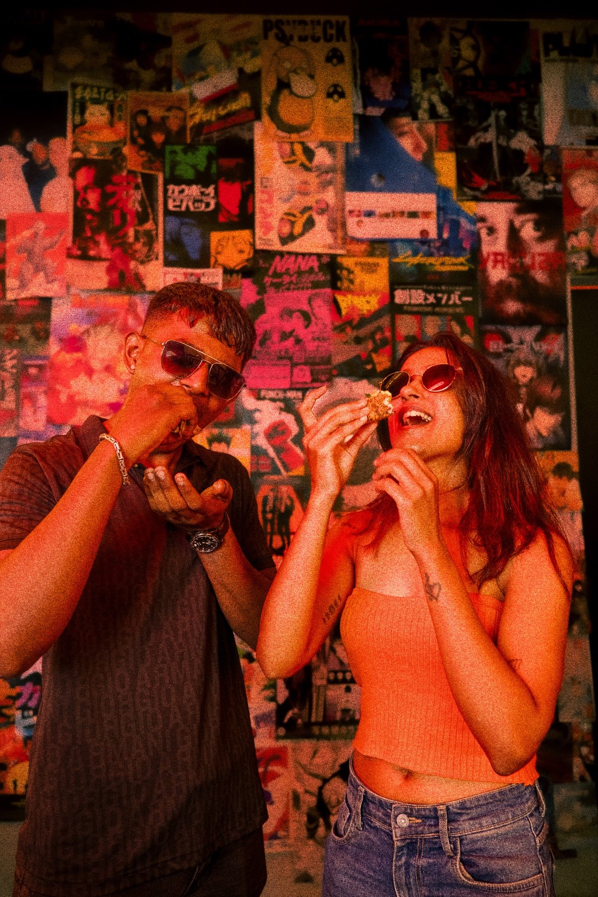 Double Dashi Japanese restaurant and hidden speakeasy bar, Chennai — neon-lit ramen and izakaya atmosphere